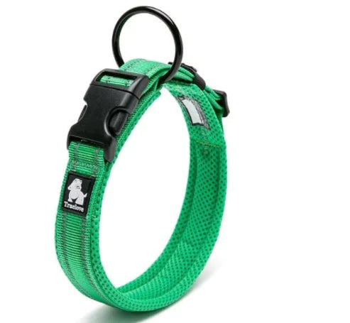 Reflective Nylon Dog Collar for Large Breeds (One Piece)